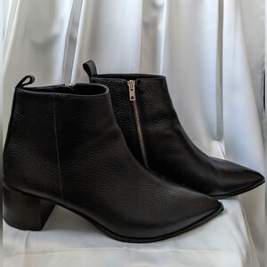 Everlane Boss Boot Pebbled Leather Black